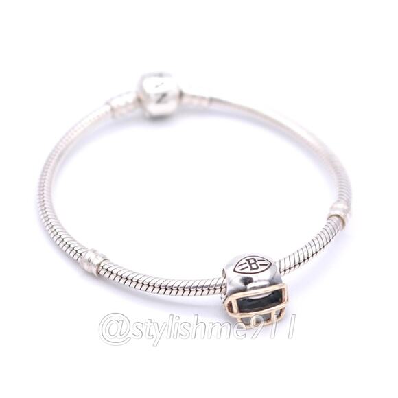 RARE - Authentic PANDORA Cleveland Browns NFL Helmet - USB790570-G108 - Picture 7 of 13